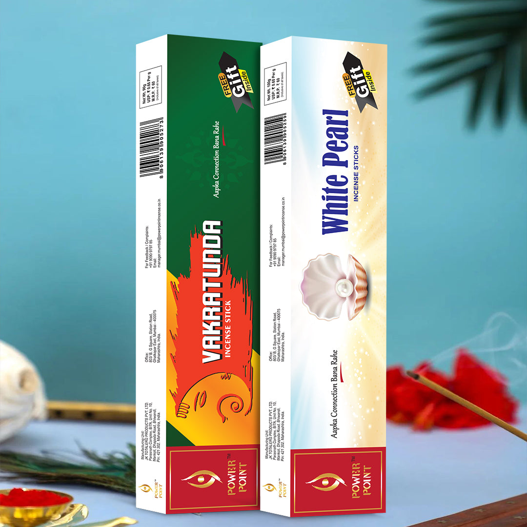 Eco Pack of 2 - White pearl and Vakratunda