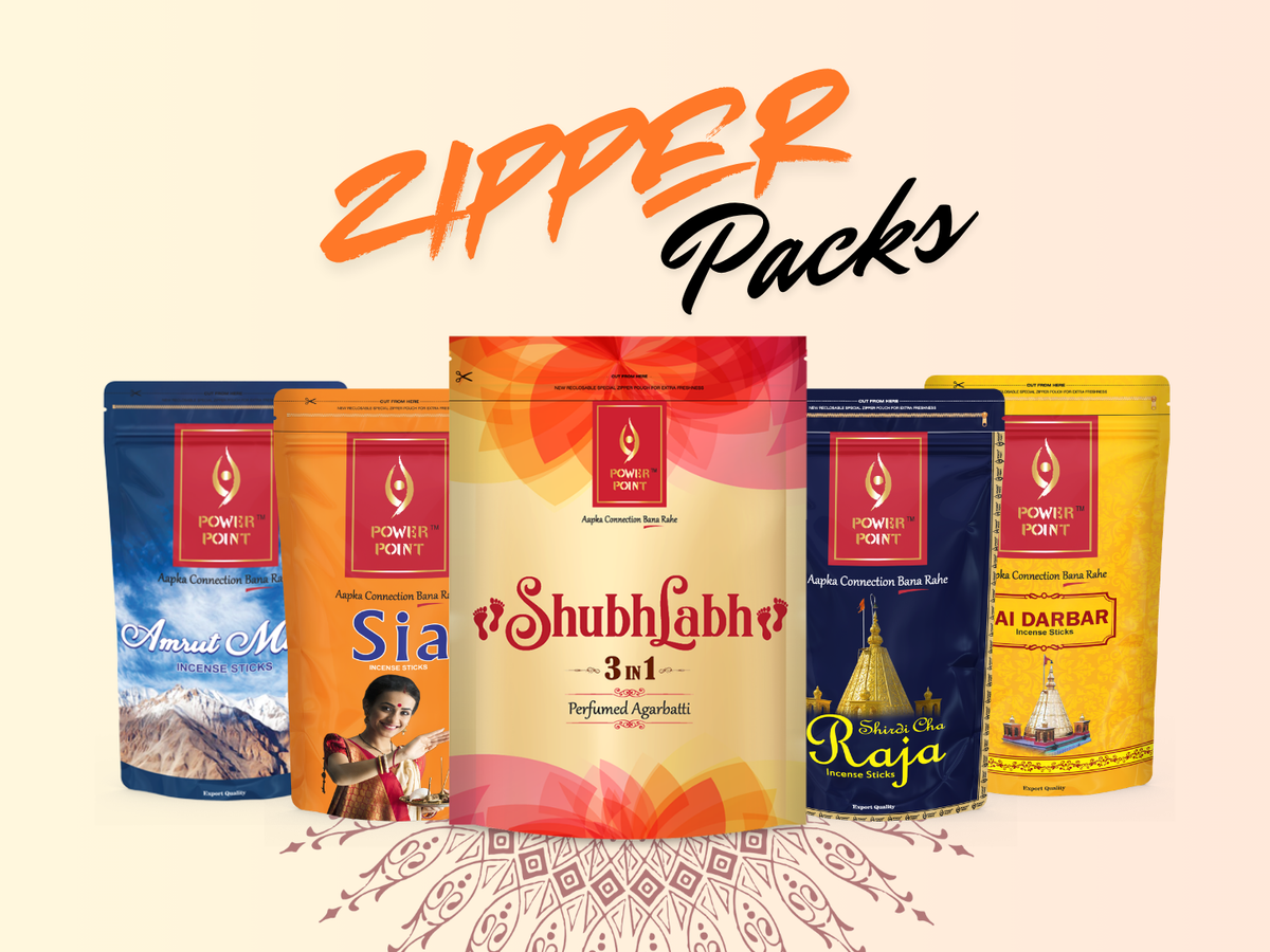 Premium Agarbatti Zipper Pack 110 gms