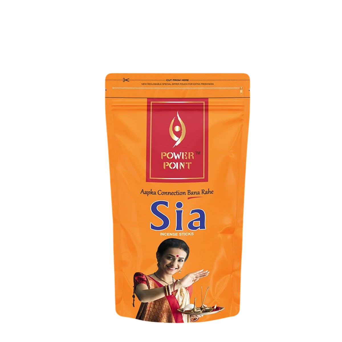 PowerPoint Sia Incense Sticks (110g) | Damask Rose & French Jasmine | Soft Cashmere | Designer Slim Pack | 60 Mins Burn