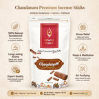 Power Point Chandanam Agarbatti 110g | Mysore Sandalwood Incense Sticks | Charcoal-Free Premium Fragrance for Puja, Meditation & Home