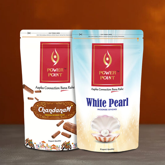 Zipper Pack of 2 - White Pearl, Chandanam