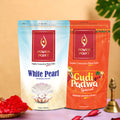 Zipper Pack of 2 - White Pearl, Gudi padwa