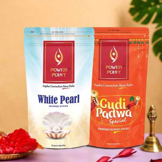 Zipper Pack of 2 - White Pearl, Gudi padwa