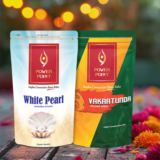 Zipper Pack of 2 - White Pearl, Vakratunda