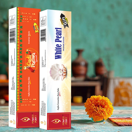 Eco Pack of 2 - White pearl and gudi padwa