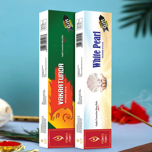 Eco Pack of 2 - White pearl and Vakratunda